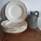 7 deep plates from Sarreguemines