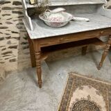 Stripped vanity unit or dressing table