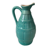 Turquoise blue ceramic jug