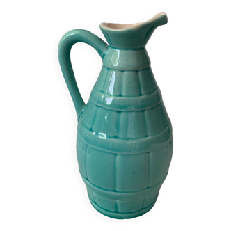 Pichet céramique bleu turquoise