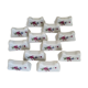 Set of 12 porcelain knife holders with flowers