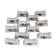 Set of 12 porcelain knife holders with flowers