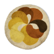 Big Orange Round 'Flower' Desso Carpet