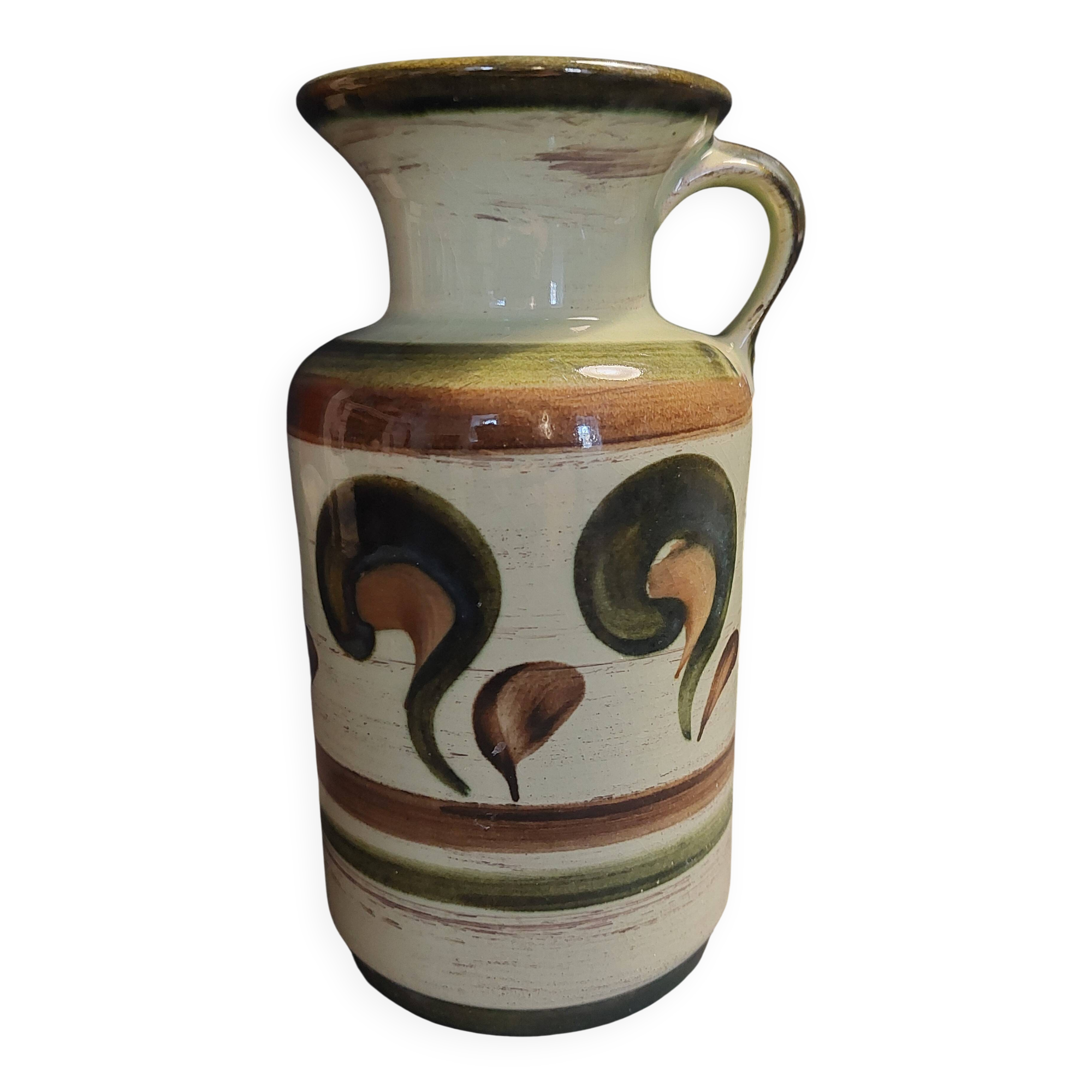 Vintage ceramic vase Jasba West Germany 1970s