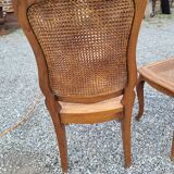 4 Louis XV style chairs cannée