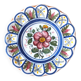 Assiette décorative à accrocher, faïence italienne