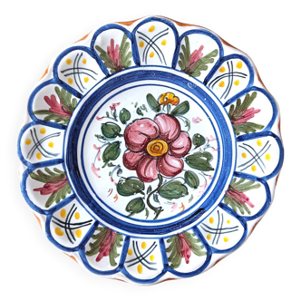 Decorative plate to hang, Italian earthenware