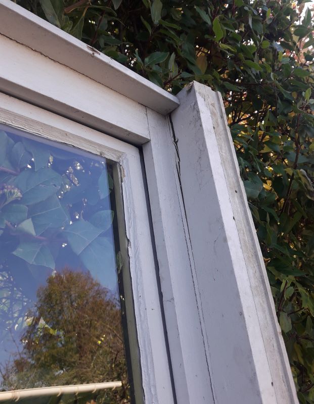 Wooden canopy 3 windows with bellows and abbatant