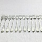 WMF – 12 fourchettes à gâteaux en métal argenté
