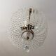 Chandelier crystal stamp basket