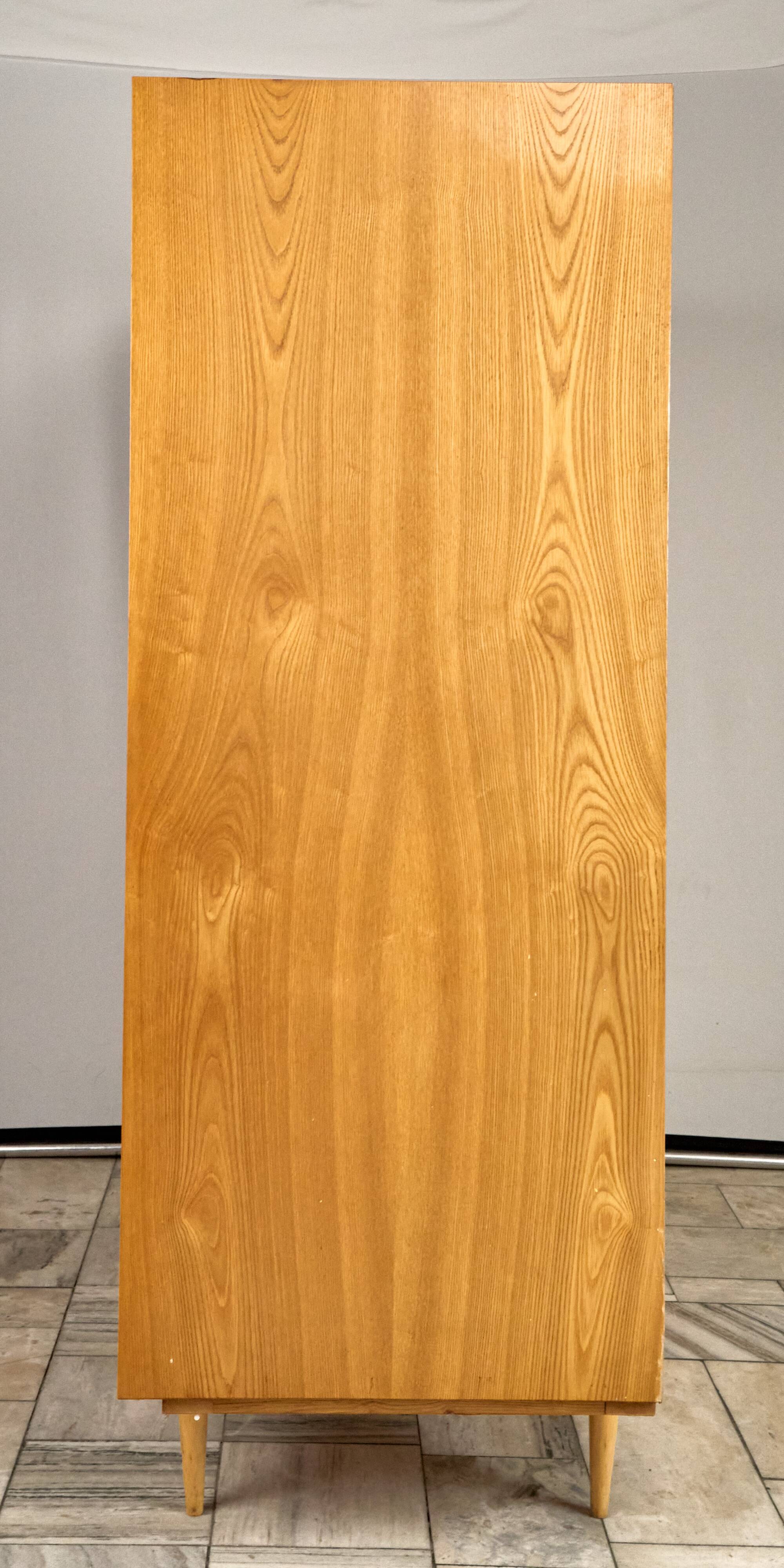 Vintage Wardrobe with sliding doors, 1960s, Czechoslovakia