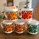 Lot of 15 mugs Arcopal vintage scania lotus mobil