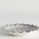 Japanese Meiji Period Light Blue Porcelain Dish with Cranes