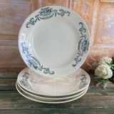 4 Longchamps iron earth soup plates