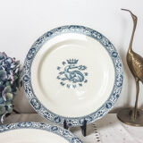Lot 6 assiettes à dessert François 1er Salins Terre de fer