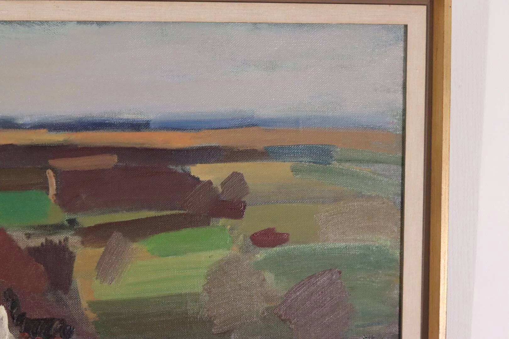 Paysage abstrait/cubiste par Gösta Stawåsen