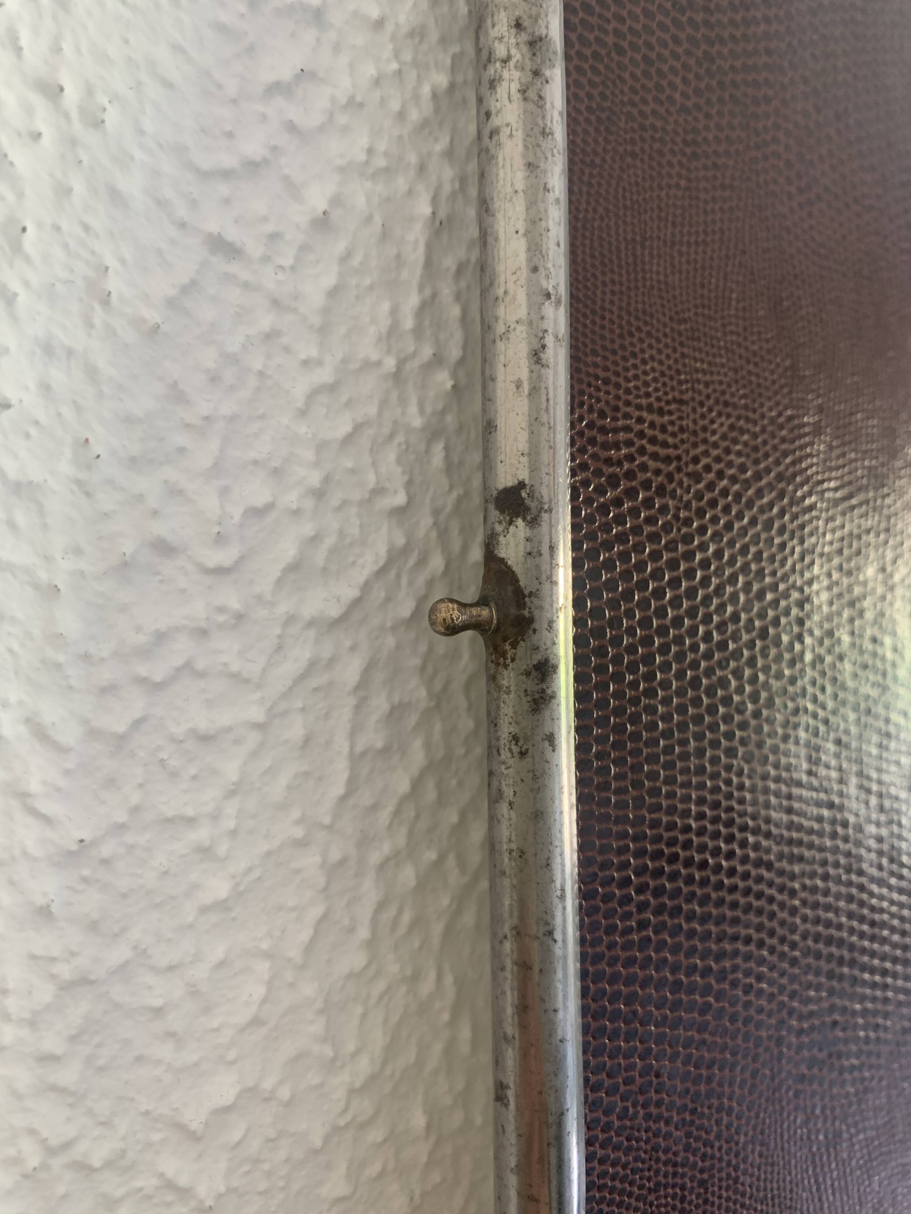 Vintage 1940s chocolate chrome barber triptych mirror - 21 x 49 cm