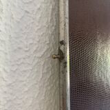 Miroir triptyque barbier chromé chocolat vintage 1940 - 21 x 49 cm