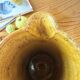 Vintage yellow glazed stoneware jug