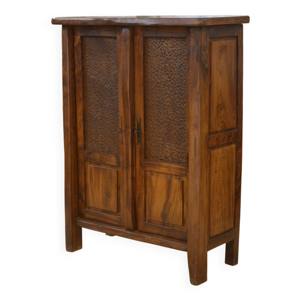 Armoire brutaliste Aranjou en orme 1960’s