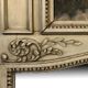 Louis XVI style trumeau in 19th century lacquered wood 196x172cm