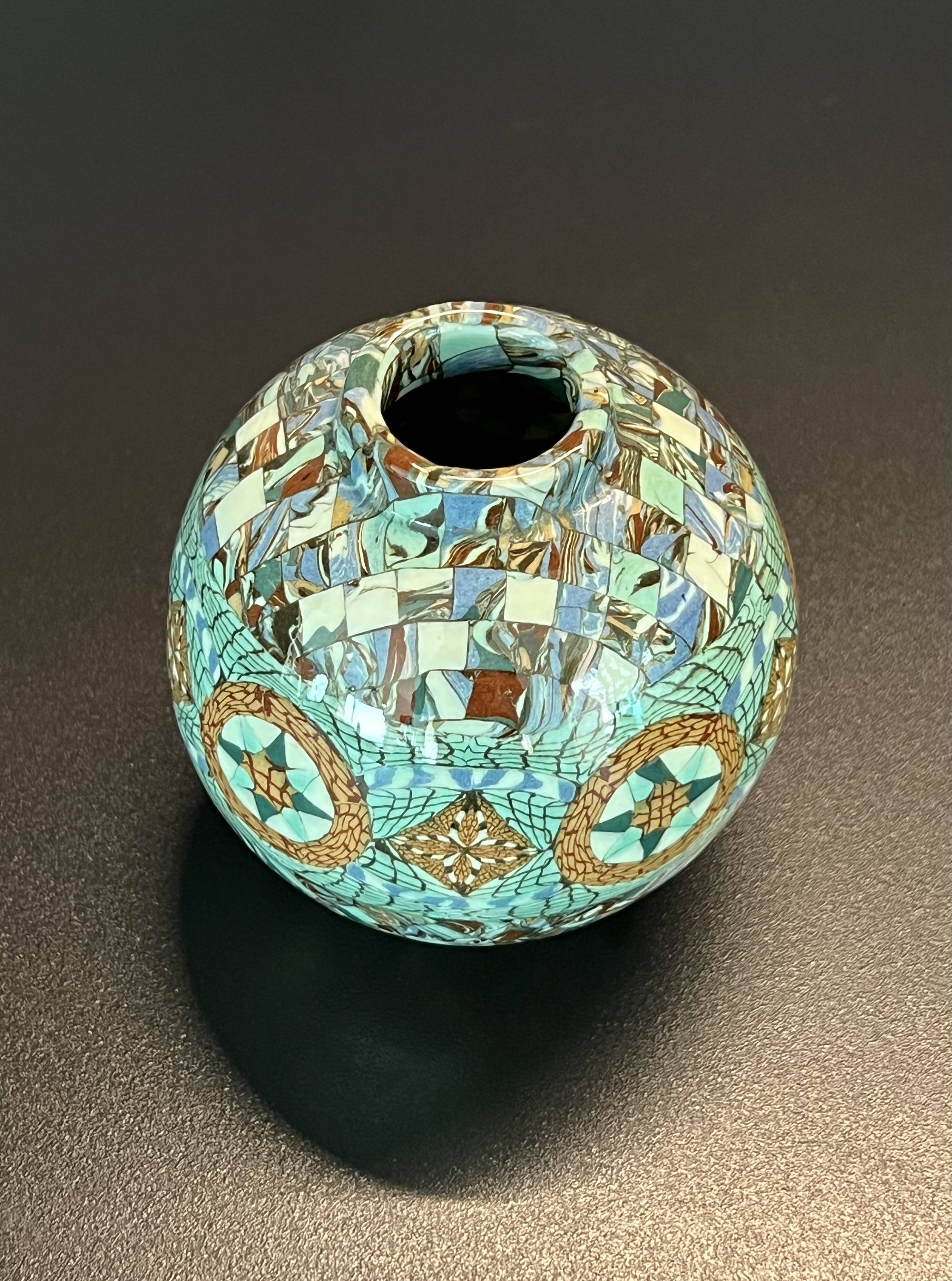 Vase signed Jean Gerbino, Vallauris, 1960s