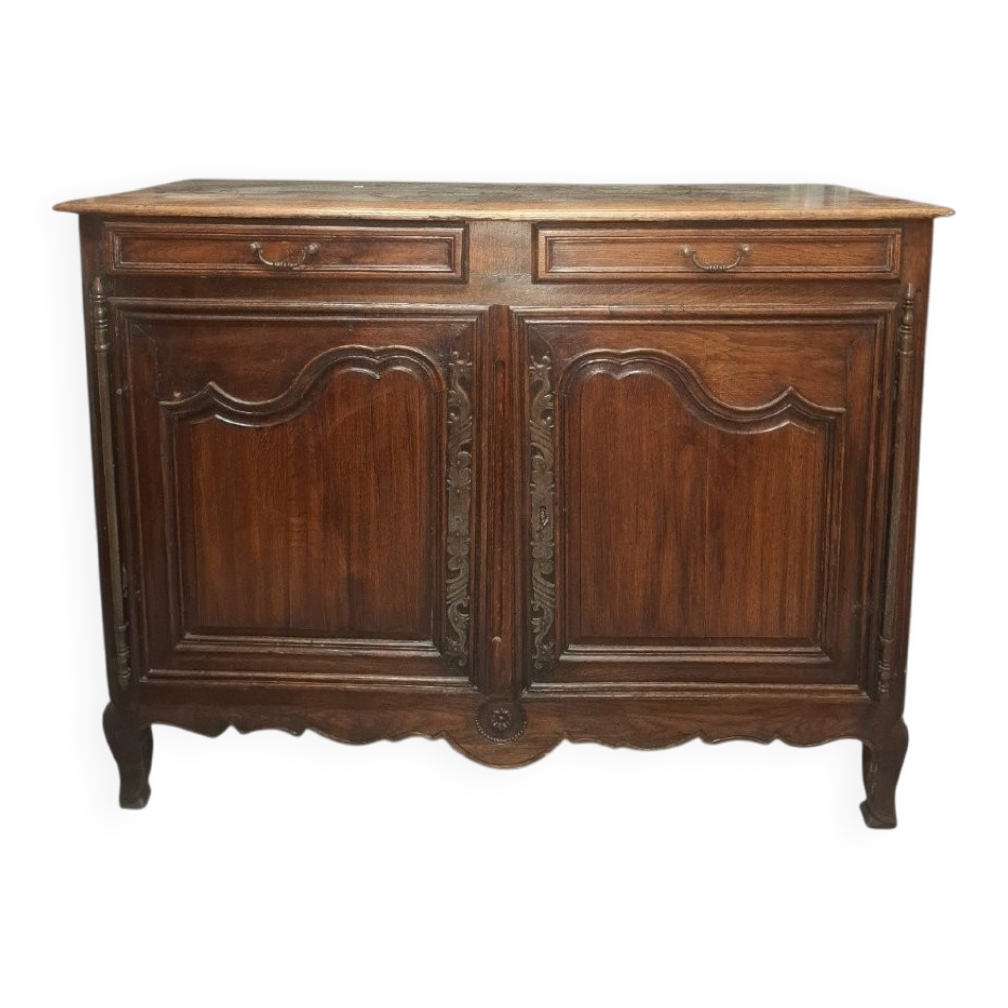 Low oak sideboard