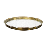 Brass table center top and mirror