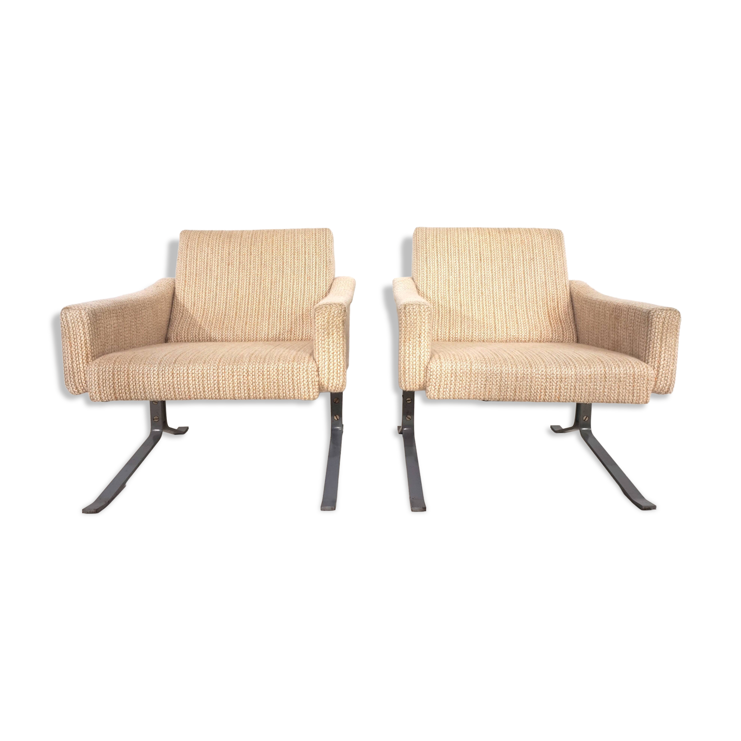 Ensemble de deux chaises longues cantilever Röhl, 1960