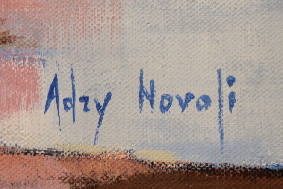 Oil painting on canvas "Evening Depth" by Adry Novoli