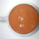 Large frying pan, casserole, signed enamelled ceramic by Humbert Pittari Vallauris.