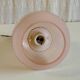 Art Deco ceiling light in porcelain and pink glass - mid 20th century