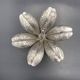 Fleuron - Christofle - Vintage caviar spoon display "Flower of Poseidon" in silver metal