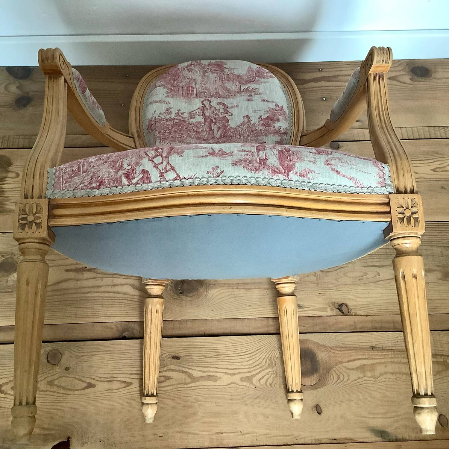 Louis XVI medallion armchair