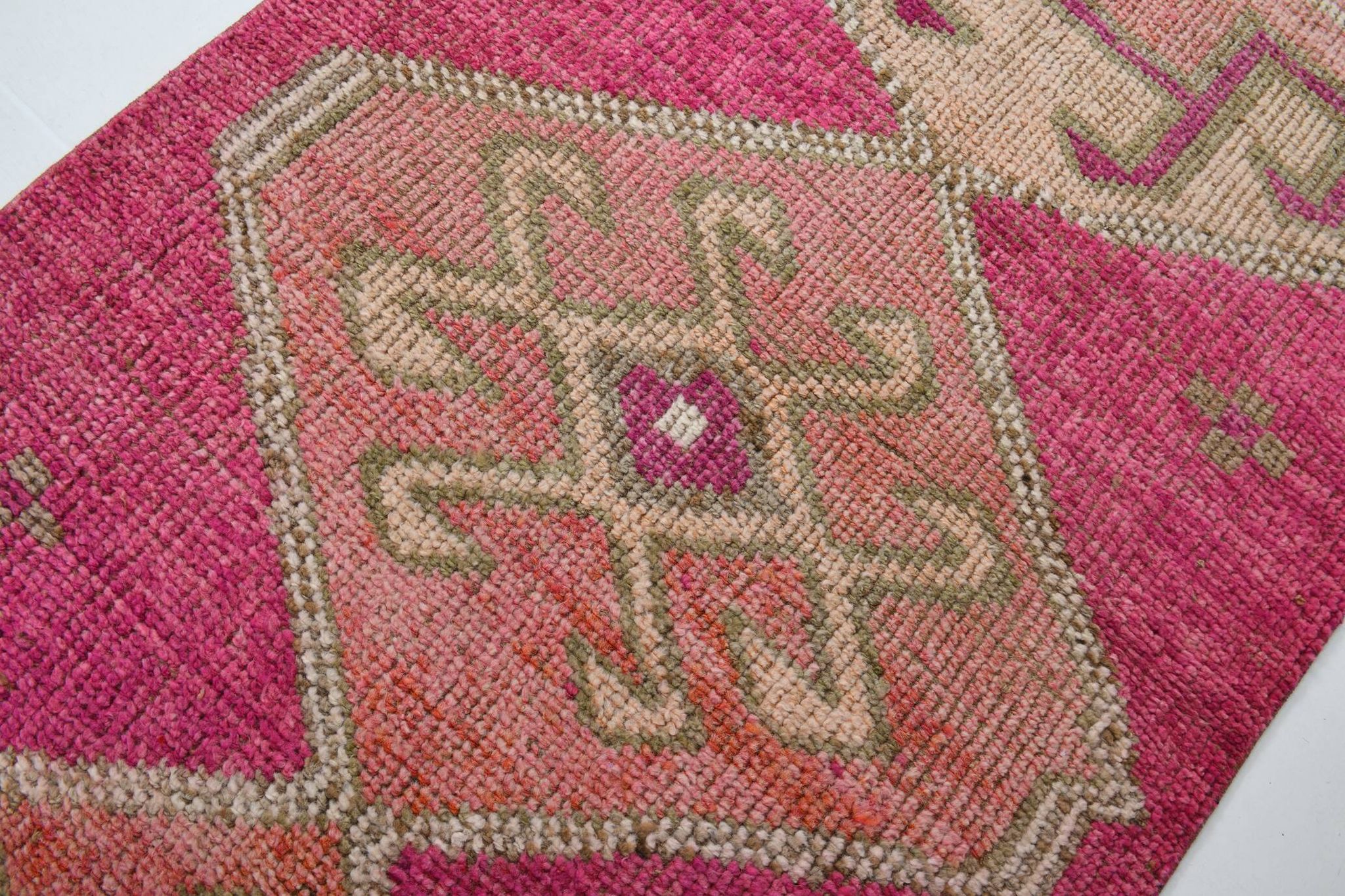 3x10 Super Soft Pink Turkish Runner Rug, 100x317Cm