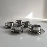 Service de 5 tasses à café en inox STO casalinghi