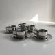 STO Casalinghi 5-piece stainless steel coffee cup set