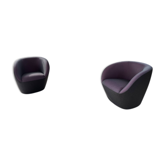 Deux fauteuils Roche Bobois modèle Edito