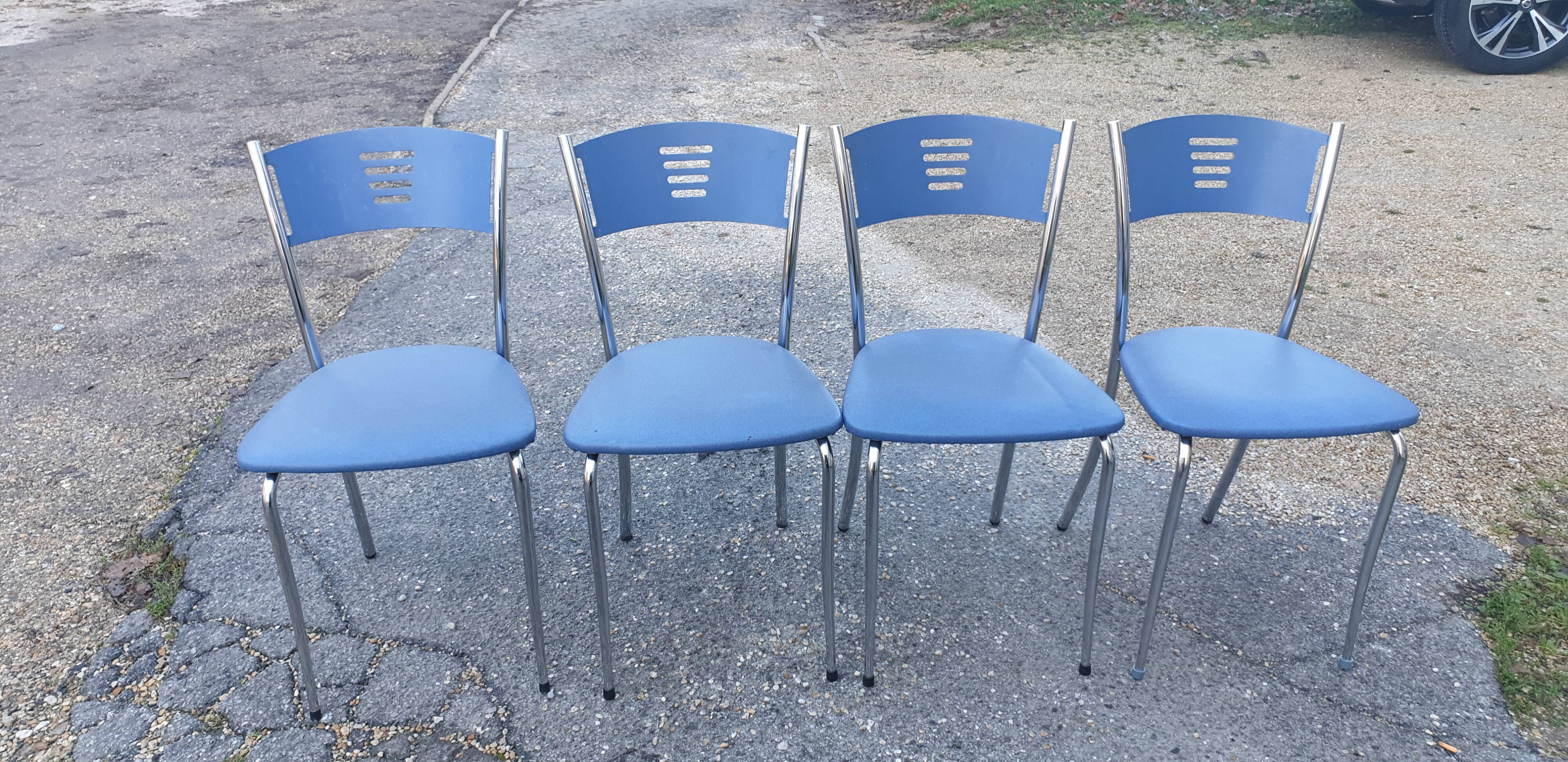 Metal and chrome chairs