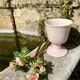 Powder pink vase cup
