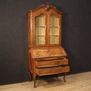 Élégante vitrine italienne à double corps des années 1950