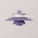 Purple PH5 pendant light POUL HENNINGSEN Aluminum DK