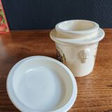 Old-Fashioned Foie Gras Terrine SARREGUEMINES Simplex - Decorated with Alsatian Scenes