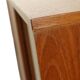 Large teak veneer display cabinet, 1960s design, 110 cm.