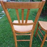 6 sanded bistro chairs