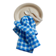 Serviette de table bistrot, carreaux bleus