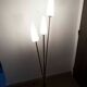 1960 brass cast iron and glass lamppost 3 heads
