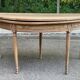 Louis XVI console dining table, extendable, renovated walnut from the 18th century.