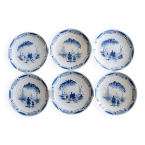 6 assiettes à dessert