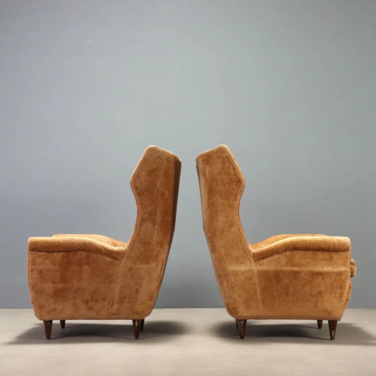 Paire de fauteuils bergère des années 1950
